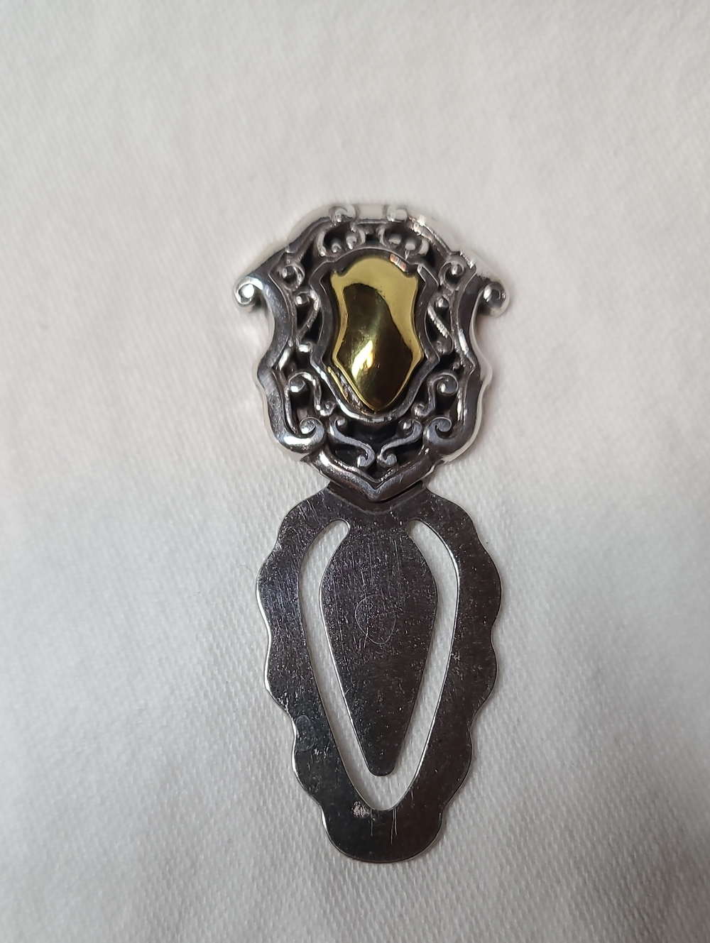 Brighton Bookmark Clip Golg And Silver Tone Book